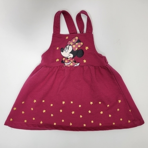 Disney Minnie Mouse Red Sparkle Baby Girls Dress in a Size 24 Month - Picture 1 of 5